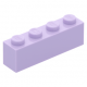 LEGO kocka 1x4, levendulalila (3010)